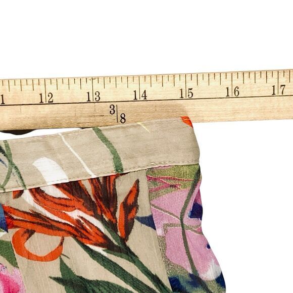 Elementz Midi Skirt Womens L Colorful Floral Flowy Bohemian Costal Core Beachy - Picture 9 of 12